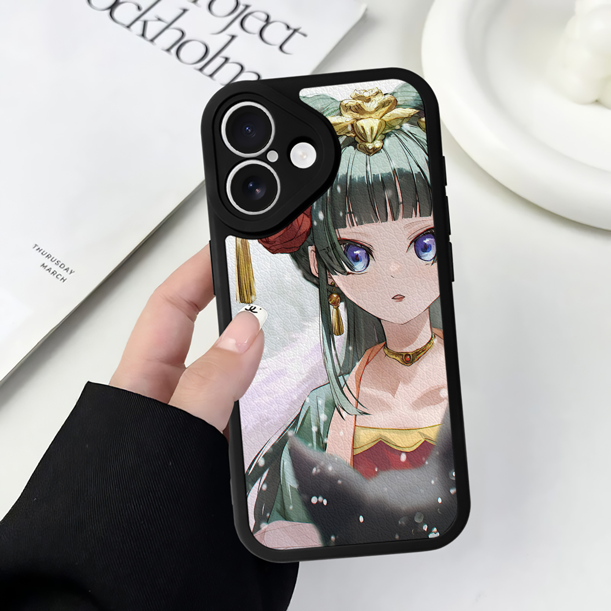 薬屋のひとりごと The Apothecary Diaries 【iPhone 16シリーズ対応】シリコンスマホケース（レザー調） 材質：シリコン